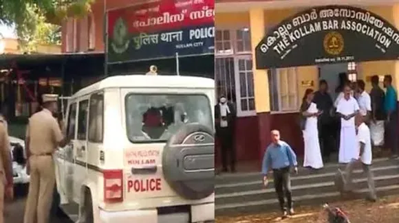 അഭിഭാഷകരുടെ സമരം വിജയിച്ചു: പൊലീസ് ഉദ്യോഗസ്ഥരെ സസ്പെൻഡു ചെയ്തു