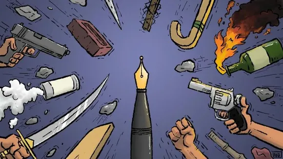 ജ​ന​ങ്ങ​ളു​ടെ സ്വാ​ത​ന്ത്ര്യ​ത്തി​നു കൂ​ച്ചു​വി​ല​ങ്ങി​ടു​ക​യും നീ​തി നി​ഷേ​ധി​ക്കു​ക​യും ചെ​യ്യു​ന്ന പു​തി​യ​കാ​ല ഭ​ര​ണ​ക്കാ​രി​ൽ നി​ന്നു​ള്ള സ്വാ​ത​ന്ത്ര്യ​ത്തി​നാ​യി ഇ​നി പോ​രാ​ടേ​ണ്ടി​യി​രി​ക്കു​ന്നു. അവകാശങ്ങളിൽ അപകടാധിപത്യം - ജോർജ്ജ് കള്ളിവയലിന്റെ ലേഖനം