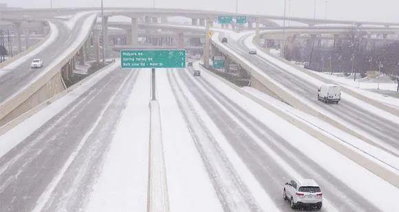 തൂവെള്ള പട്ടുവിരിച്ച് ഡാലസ്; റെക്കോര്‍ഡ് അതിശൈത്യം