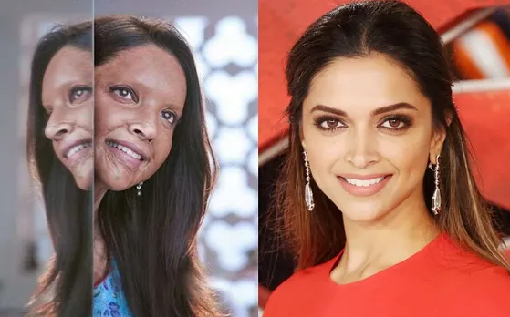 ആസിഡ് ആക്രമണത്തിനിരയായ പെണ്‍കുട്ടിയായി ദീപിക. ആദ്യ ചിത്രം പങ്കുവച്ച് താരം