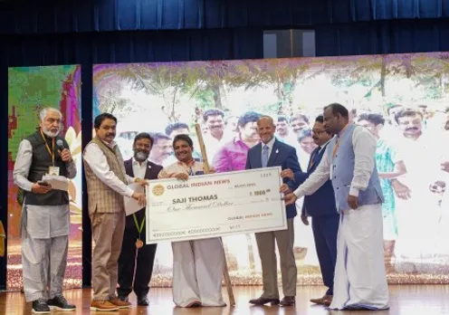 ഗ്ലോബൽ ഇന്ത്യൻ ന്യൂസ് പുരസ്‍കാര രാവ് : കാഴ്ചക്കാരുടെ ഹൃദയം നിറച്ച് ഗ്ലോബൽ ഐക്കൺ സജി തോമസ് കൊട്ടാരക്കര