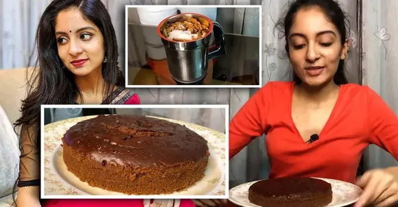 ചോക്ലേറ്റ് കേക്ക് ആവിയിൽ വേവിച്ച് എടുക്കുന്ന  വിഡിയോയുമായി ഇഷാനി