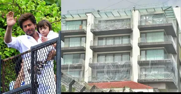കോവിഡിനെ പേടിച്ചാണോ ഷാറൂഖിന്റെ വീട്  പ്ലാസ്റ്റിക്കിൽ പൊതിഞ്ഞത്: ചർച്ചയാക്കി സോഷ്യൽ മീഡിയ