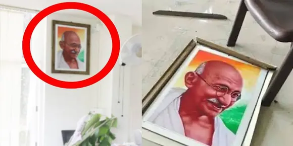 ഗാന്ധി ചിത്രം തകര്‍ത്തത് എസ്എഫ്‌ഐക്കാര്‍ പോയശേഷം'; കോണ്‍ഗ്രസിനെ വെട്ടിലാക്കി പോലീസ് റിപ്പോര്‍ട്ട്