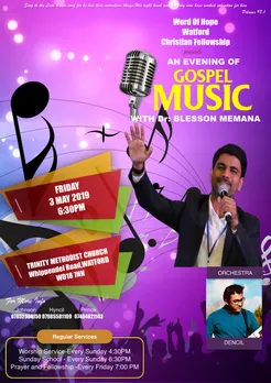 വാറ്റ്ഫോർഡിൽ ഇന്ന് വൈകിട്ട് ഡോ. ബ്ലസ്സൻ മേമനയുടെ സംഗീത സായാഹ്നം