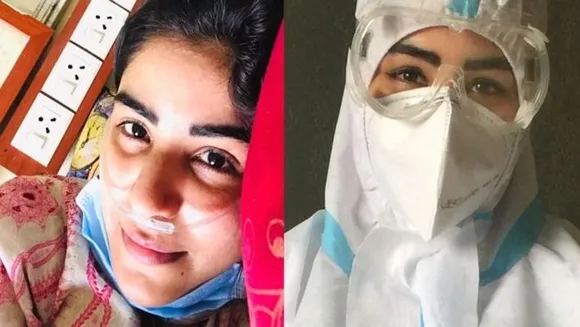 കൊവിഡ്  രോഗികളെ ചികിത്സിക്കാന്‍ നഴ്‌സിന്റെ കുപ്പായമിട്ട ബോളിവുഡ് നടി ശിഖ മൽഹോത്ര  പക്ഷാഘാതം വന്ന് കിടപ്പിൽ