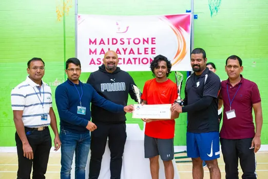 എംഎംഎ മെയ്ഡ്സ്റ്റോൺ ബാഡ്മിന്റൺ ടൂർണ്ണമെന്റിൽ ജോമേഷ് - ഐസക് സഖ്യത്തിന് കിരീടം