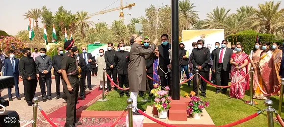 ഭാരതത്തിന്‍റെ എഴുപത്തിയഞ്ചാം സ്വാതന്ത്ര്യദിനം റിയാദ് ഇന്ത്യന്‍ എംബസിയില്‍ ആഘോഷിച്ചു.