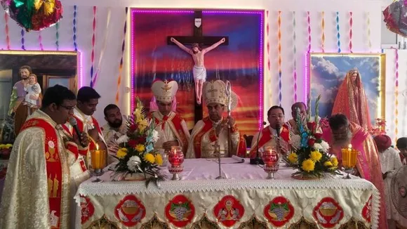 മല്ലേവാലേയിലെ ഇൻഫന്റ് ജീസസ് പളളിയുടെ കൂദാശ കർമം ആർച്ച് ബിഷപ്പ് കുര്യാക്കോസ് ഭരണികുളങ്ങര നിർവഹി ച്ചു