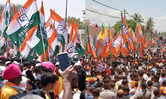 പ്രചാരണം അവസാനിക്കാന്‍ ഇനി മണിക്കൂറുകള്‍ മാത്രാം; കര്‍ണാടകയില്‍ വാശിയേറിയ പോരാട്ടം നടത്തി കോൺ​ഗ്രസും ബിജെപിയും