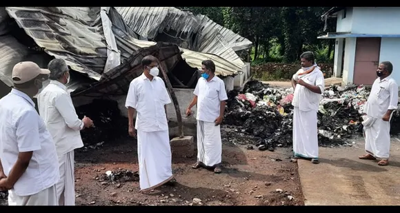 മുണ്ടൂർ പ്ലാസ്റ്റിക് സംസ്കരണ പ്ലാൻ്റിലെ തീപിടിത്തം; ഗൂഡാലോചന അന്വേഷിപക്കണം - കോൺഗ്രസ്സ്