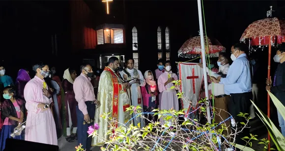 ഡല്‍ഹി ബ്ലസ്‌ഡ്‌  സാക്രമെന്‍റ് ചര്‍ച്ച് കിങ്‌സ്‌വേ ക്യാമ്പ് ദേവാലയത്തിലെ തിരുന്നാള്‍ കൊടിയേറി