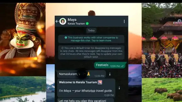 ഇനി 'മായ' യിലൂടെ സഞ്ചാരികള്‍ക്ക് കേരളത്തിനെ തൊട്ടറിയാം; കേരള ടൂറിസം വകുപ്പിന്‍റെ വാട്ട്സ്ആപ്പ് ചാറ്റ്ബോട്ട് മായ ശ്രദ്ധേയമാകുന്നു