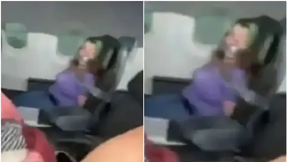 യാത്രക്കിടെ വിമാനത്തിന്‍റെ വാതില്‍ തുറക്കാന്‍ ശ്രമം; യുവതിയെ സീറ്റില്‍ കെട്ടിയിട്ട് ജീവനക്കാര്‍