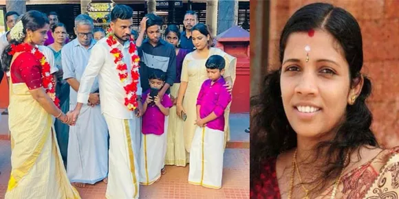 സജീഷും പ്രതിഭയും ഒന്നായി; കൈപിടിച്ച് മക്കള്‍, ലിനിയുടെ കുടുംബത്തിന്റെ അനുഗ്രഹാശ്ശിസുകളും