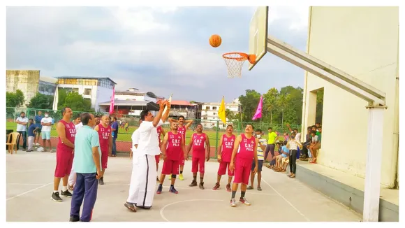 ചലഞ്ചേഴ്സ് ബാസ്ക്കറ്റ്ബോൾ ക്ലബ്ബിൻ്റെ നേതൃത്വത്തിൽ പാലായില്‍ നടക്കുന്ന മാസ്റ്റേഴ്സ് ബാസ്ക്കറ്റ് ബോൾ ചാമ്പ്യൻഷിപ്പ് മുൻസിപ്പൽ കൗൺസിലർ ബിനു പുളിയ്ക്കകണ്ടം ഉദ്ഘാടനം നിർവഹിച്ചു