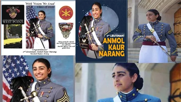 അന്‍മള്‍ കൗര്‍ യുഎസ് മിലിട്ടറി അക്കാദമിയില്‍ നിന്നു ഗ്രാജ്വേറ്റ് ചെയ്ത ആദ്യ ഇന്ത്യന്‍ അമേരിക്കന്‍ സിക്ക് വനിത