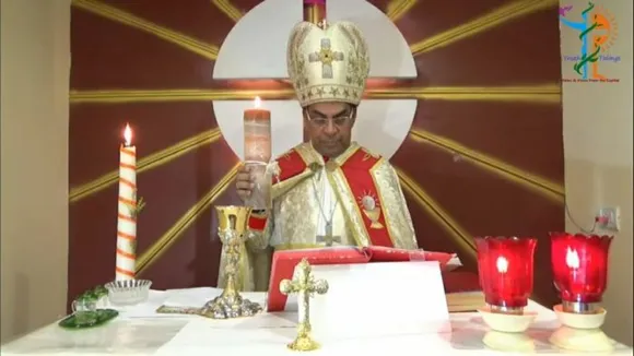 ഡൽഹിയിൽ ആർച്ച്ബിഷപ് കുര്യാക്കോസ് ഭരണക്കുളങ്ങര ഈസ്റ്റർ ദിവ്യബലി അർപ്പിച്ചു