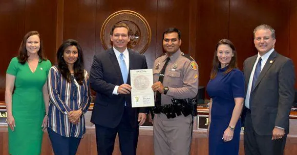 ഇന്ത്യന്‍ അമേരിക്കന്‍ കോര്‍പൊറലിന് ഫ്‌ളോറിഡാ ഗവര്‍ണരുടെ അഭിനന്ദനം .