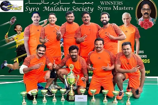 വിൻസന്റ് ചീരൻ മെമ്മോറിയൽ ബാഡ്മിന്റൺ ടൂർണമെന്റ്: സിംസ് മാസ്റ്റേഴ്സ് ജേതാക്കൾ