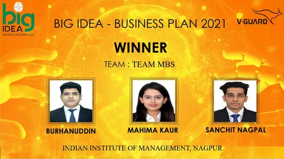 വി-ഗാര്‍ഡ് ബിഗ് ഐഡിയ ദേശീയ മത്സര ജേതാക്കളെ പ്രഖ്യാപിച്ചു