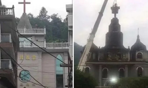 മതവിശ്വാസങ്ങളെ അടിച്ചമര്‍ത്താന്‍ ചൈനീസ് ഭരണകൂടം; പള്ളികളില്‍ നിന്ന് കുരിശ് എടുത്തുമാറ്റി കമ്മ്യൂണിസ്റ്റ് നേതാക്കളുടെ ചിത്രം സ്ഥാപിക്കാന്‍ നിര്‍ദ്ദേശം; പള്ളി സ്വത്തുകള്‍ തകര്‍ത്തും വിശ്വാസികളെ അറസ്റ്റു ചെയ്തും സീ ജിന്‍പിങ് ഭരണകൂടത്തിന്റെ അടിച്ചമര്‍ത്തല്‍; ഉയ്ഘുര്‍ മുസ്ലീമുകള്‍ക്കായി കോണ്‍സെന്‍ട്രേഷന്‍ ക്യാമ്പും !