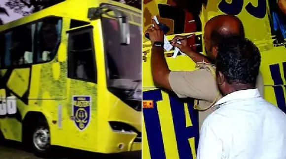 കേരള ബ്ലാസ്റ്റേഴ്സ് ടീം ബസിൻ്റെ ഫിറ്റ്നസ് റദ്ദാക്കി മോട്ടോര്‍ വാഹന വകുപ്പ്