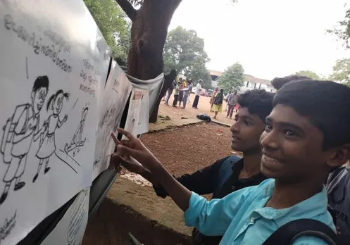 മലപ്പുറം ജില്ലാ വിദ്യാരംഗം കലാസാഹിത്യവേദി സമാപന സമ്മേളനത്തോടനുബന്ധിച്ച് ലഹരിക്കെതിരെ ബഷീർ കഴിശ്ശേരിയുടെ ബോധവൽക്കരണ കാർട്ടൂൺ പ്രദർശനം സംഘടിപ്പിച്ചു