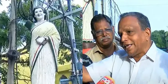 ആലപ്പുഴയിൽ ഇന്ദിരാഗാന്ധി പ്രതിമയുടെ കൈ തകർന്ന നിലയിൽ; പിന്നിൽ ഡിവൈഎഫ്ഐ എന്ന് കെപിസിസി ജനറൽ സെക്രട്ടറി