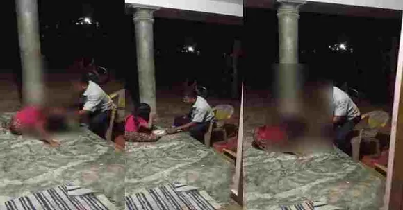 പെൺകുട്ടിയുടെ മുടിക്ക് കുത്തിപ്പിടിച്ചു, ചെരുപ്പ് കൊണ്ടടിച്ചു, അച്ഛൻ കസ്റ്റഡിയിൽ