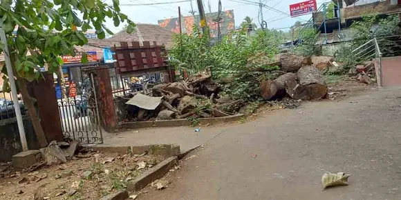 ഒലവക്കോട് ഹെഡ് പോസ്റ്റ് ഓഫീസിനു മുന്നിൽ മുറിച്ചിട്ട മരത്തടികളും പൊന്തക്കാടും വിവിധ ആവശ്യങ്ങള്‍ക്കായി എത്തുന്ന പൊതുജനങ്ങള്‍ക്ക് തടസമാകുന്നതായി പരാതി