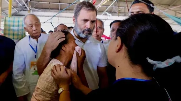 എന്റെ ഹൃദയം തകർന്നു': മണിപ്പൂർ സന്ദർശനത്തിന്റെ ദൃശ്യങ്ങൾ പങ്കുവെച്ച് രാഹുൽ ഗാന്ധി