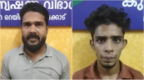 പാലക്കാട് റെയില്‍വേ സ്റ്റേഷനില്‍ എംഡിഎംഎയുമായി രണ്ടു  യുവാക്കള്‍ അറസ്റ്റില്‍
