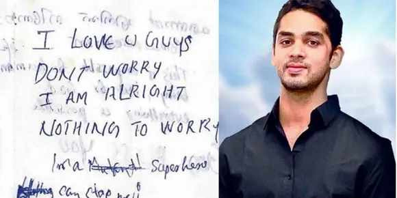 ഞാനിവിടെ സ്വര്‍ഗത്തില്‍ ചില്ലിംഗ് ആണ്. ഡോണ്ട് വറി', മരണത്തെ പുഞ്ചിരിയോടെ നേരിട്ട യുവാവ്, ടിഷ്യു പേപ്പറില്‍ എഴുതിയത് ഇരുപത്തഞ്ചോളം കത്തുകള്‍