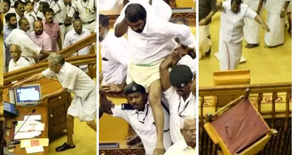 നിയമസഭയുടെ ചരിത്രത്തിലെ ദുഖവെള്ളി ! അടി...കടി...തള്ള്...കസേര മറിച്ചിടല്‍..ലഡുവിതരണം..ഒടുവില്‍ ബോധം കെടല്‍ ! ആറുവര്‍ഷം മുമ്പത്തെ ദിവസമോര്‍ത്ത് മലയാളി എന്നും തലകുനിയ്ക്കും. സഭാ നാഥന്റെ കമ്പ്യൂട്ടര്‍ അടിച്ചു തകര്‍ത്തും കസേര വലിച്ചെറിഞ്ഞും പ്രതിപക്ഷം അഴിഞ്ഞാടിയപ്പോള്‍ എല്ലാത്തിനും പ്രകോപിപ്പിച്ച് ഭരണപക്ഷവും ! അന്ന് സഭയില്‍ അഴിഞ്ഞാടിയ മന്ത്രിയടക്കമുള്ളവര്‍ ഇന്നും വിജയം അവകാശപ്പെടുമ്പോള്‍ തോറ്റത് വോട്ടു ചെയ്ത ജനം തന്നെ ! 2015 മാര്‍ച്ച് 13ന് കേരള നിയമസഭയില്‍ നടന്നത് ഇതൊക്കെ