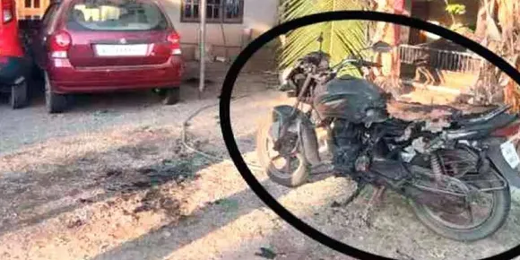 കൊല്ലം അഞ്ചലിൽ വീ​ട്ടു​മു​റ്റ​ത്ത് വെ​ച്ചി​രു​ന്ന ബൈ​ക്ക് ക​ത്തി​ച്ച നി​ല​യി​ൽ; യുവാവ് പിടിയിൽ