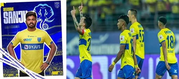 സഞ്ജു സാംസണ്‍ കേരള ബ്ലാസ്റ്റേഴ്സിന്റെ ബ്രാന്‍ഡ് അംബാസഡര്‍