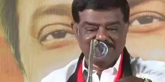 ഗവർണർക്ക് അംബേദ്കറുടെ പേര് പറയാൻ കഴിയുന്നില്ലെങ്കിൽ കശ്മീരിലേക്ക് പോകൂ, വെടിവച്ച് കൊല്ലാൻ ഞങ്ങൾതന്നെ ഒരു ഭീകരനെ അയയ്ക്കും! പരസ്യഭീഷണിയുമായി ഡി.എം.കെ നേതാവ്, പിന്നാലെ സസ്‌പെന്‍ഷന്‍