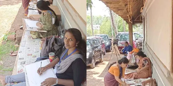 പറയിപെറ്റ പന്തിരുകുലത്തിൽ ചൈത്രം ചിത്രകലാ പെരുമ; മഹാകവി കുമാരനാശാന്റെ 150 -ാം ജന്മ വാർഷികത്തോടനുബന്ധിച്ച് കോടനാട്ട് മനയിൽ ചൈത്രം ചിത്രകലാകാരന്മാർ ക്യാമ്പ് സംഘടിപ്പിച്ചു