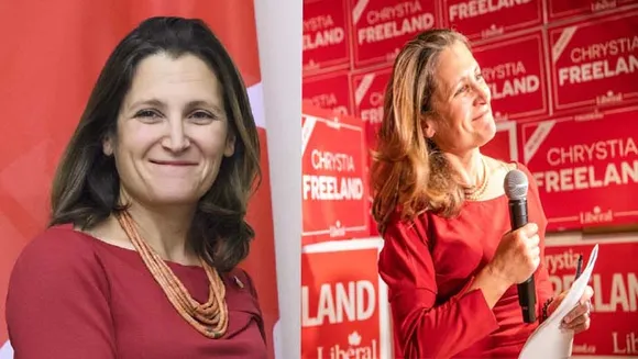 കാനഡയുടെ പ്രഥമ വനിതാ ധനകാര്യ മന്ത്രിയായി ക്രിസ്റ്റിയ ഫ്രീലാന്‍റ് അധികാരമേറ്റു