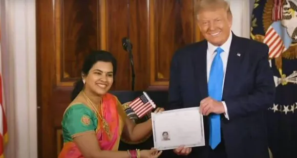 സുന്ദരി നാരായണന് ട്രംപ് അമേരിക്കൻ പൗരത്വം നൽകി