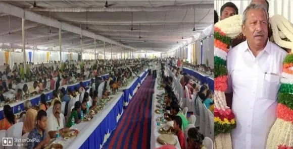 കര്‍ണ്ണാടകയില്‍ അയോഗ്യനാക്കപ്പെട്ട മുന്‍ വിമത എംഎല്‍എ ഒരുക്കിയ ദസറ സദ്യക്കെത്തിയത് അമ്പതിനായിരം പേര്‍ ! വീണ്ടും ശക്തികാട്ടി കോണ്‍ഗ്രസ് വിമതര്‍ !