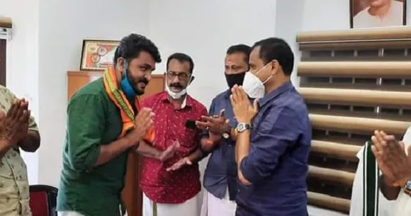 യൂത്ത് കോൺഗ്രസ്സ് തിരുവനന്തപുരം ജില്ലാ സെക്രട്ടറി എം മിഥുന്‍ ബിജെപിയില്‍ ചേര്‍ന്നു