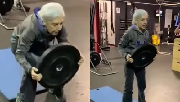 പ്രായത്തെ കീഴടക്കിയ മുത്തശ്ശിയുടെ വർക്കൗട്ട് വീഡിയോ