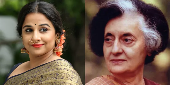 ഇ​ന്ദി​രാ​ഗാ​ന്ധി​യാ​യി വി​ദ്യാ​ബാ​ല​ൻ