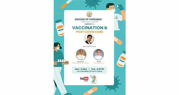 ഫരീദാബാദ് രൂപത വാക്സിനേഷൻ വെബിനാർ നടത്തുന്നു