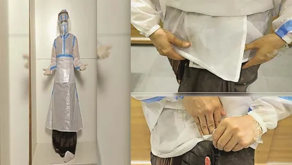 സാരിക്കുമുകളിലും ധരിക്കാവുന്ന ലോകത്തെ ആദ്യ പിപിഇ കിറ്റ് !