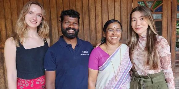 പരമ്പരാഗത കൃഷി രീതികൾ പഠിക്കാൻ അമേരിക്കയിലെ കാർണെഗി മെലോണ്‍ യൂണിവേഴ്സിറ്റിയിൽ നിന്ന് ഡാനയും ഇലോനയും കർഷകശ്രീ ഭുവനേശ്വരിയുടെ തോട്ടത്തിൽ എത്തി