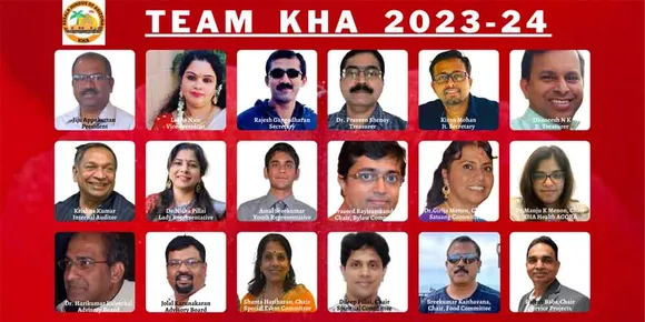 കെഎച്ച്എയുടെ 2023-24 കാലയളവിലേക്കുള്ള ഭാരവാഹികൾ സ്ഥാനമേറ്റു