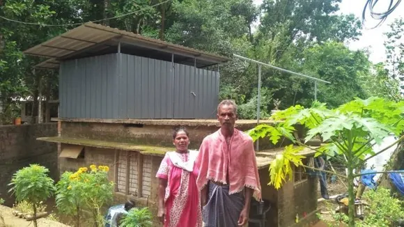 മഴ കനത്താൽ കിടപ്പാടം വെള്ളത്തിലായിരുന്ന രാജപ്പനും കുടുംബത്തിനും അടച്ചുറപ്പുള്ള ഷെഡ്ഡ് പണിതുനല്‍കി